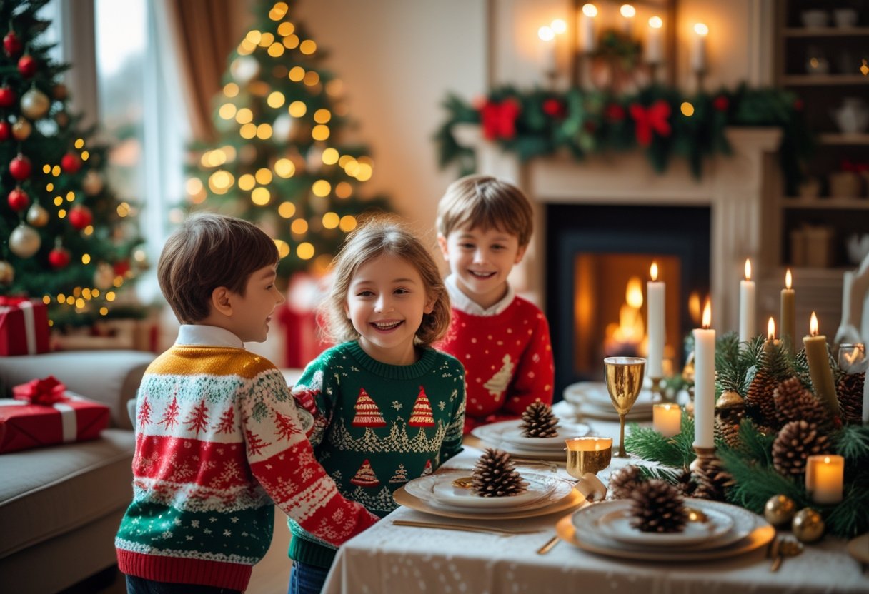 Read more about the article Sådan skaber du den perfekte julestemning med julesweater til børn online og smukt julebord