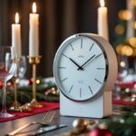 Sådan skaber du et stilfuldt julebord med et radiostyret vægur til julebordet