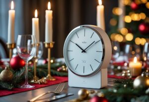 Read more about the article Sådan skaber du et stilfuldt julebord med et radiostyret vægur til julebordet